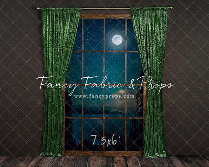 Serene Evergreen Moon