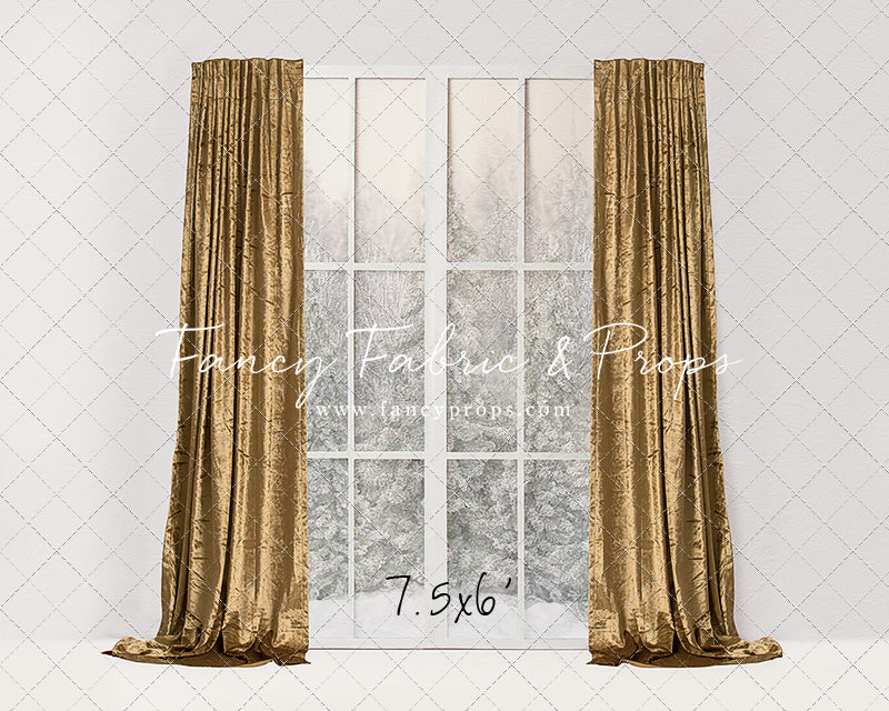 Simple Christmas Mantle Window