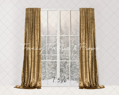 Simple Christmas Mantle Window