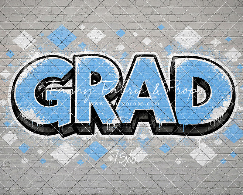 Sky & White Grad - With Sweep Option