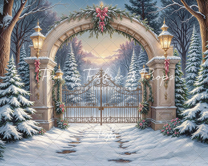 Snowfall At The Estate - with Sweep Option