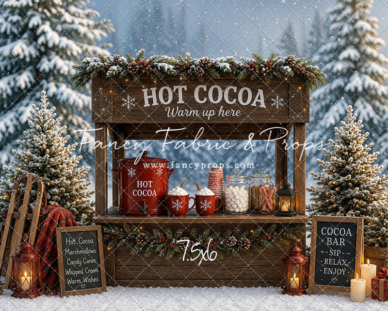 Snowflake Cocoa Station - With Sweep Option
