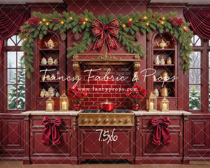 Sophisticated Scarlet Kitchen - With Sweep Option