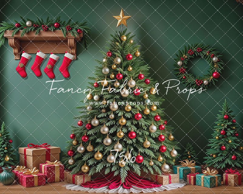 Stockings & Spruce - with Sweep Option