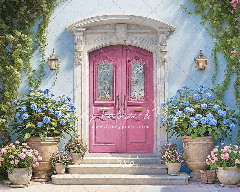 Summertime Patio - Pink Door - With Sweep Option