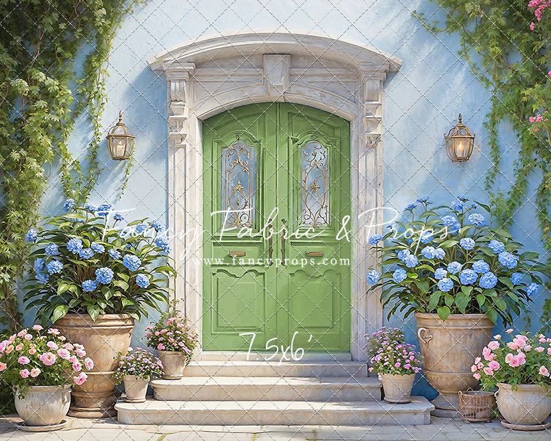 Summertime Patio - Green Door - With Sweep Option