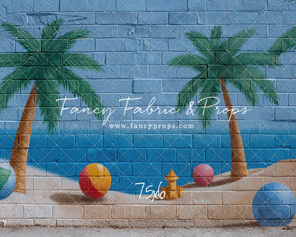 Sunny Shores Mural - With Sweep Option