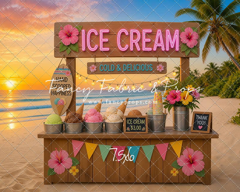 Sunset Ice Cream Stand - With Sweep Option