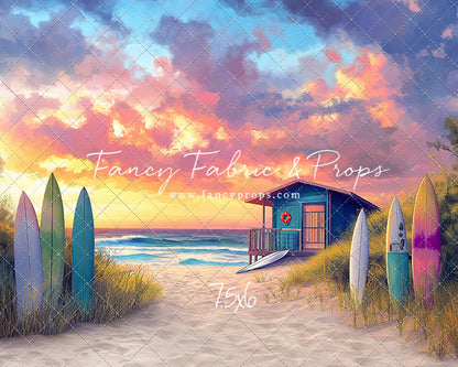 Sunset Surf Shack - With Sweep Option