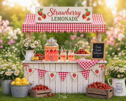 Sweet Strawberry Sips - With Sweep Option