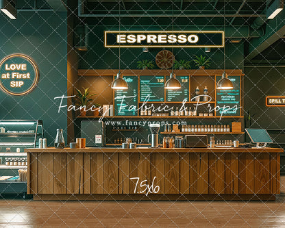 The Coffee Spot - Wood Floor Version - With Sweep Option