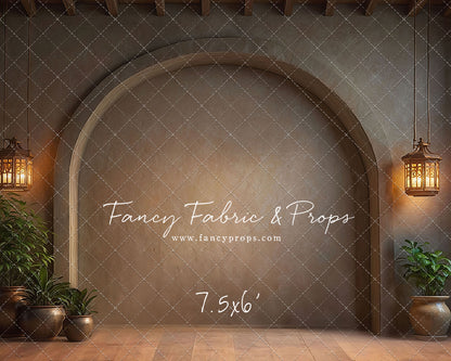 Warm Amber Archway - No Bench - With Sweep Option