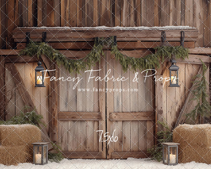 Winter Barn Entry - with Sweep Option