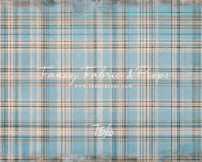 Winter Sky Gingham - With Sweep Option