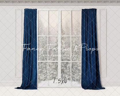 Winter Window Blue