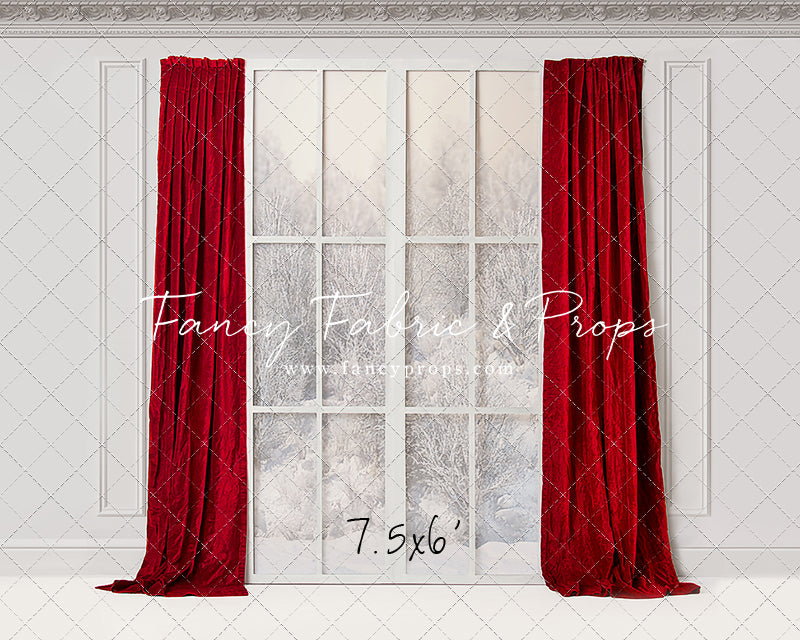 Winter Window Red