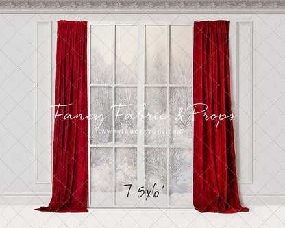 Winter Window Red