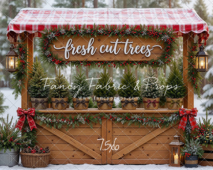 Winter Woods Tree Market - With Sweep Option