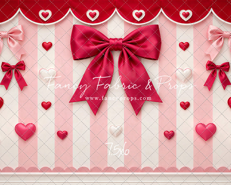 Bow Tied Valentine Wall - With Sweep Option
