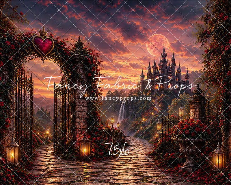 Crimson Moonlit Castle - With Sweep Option