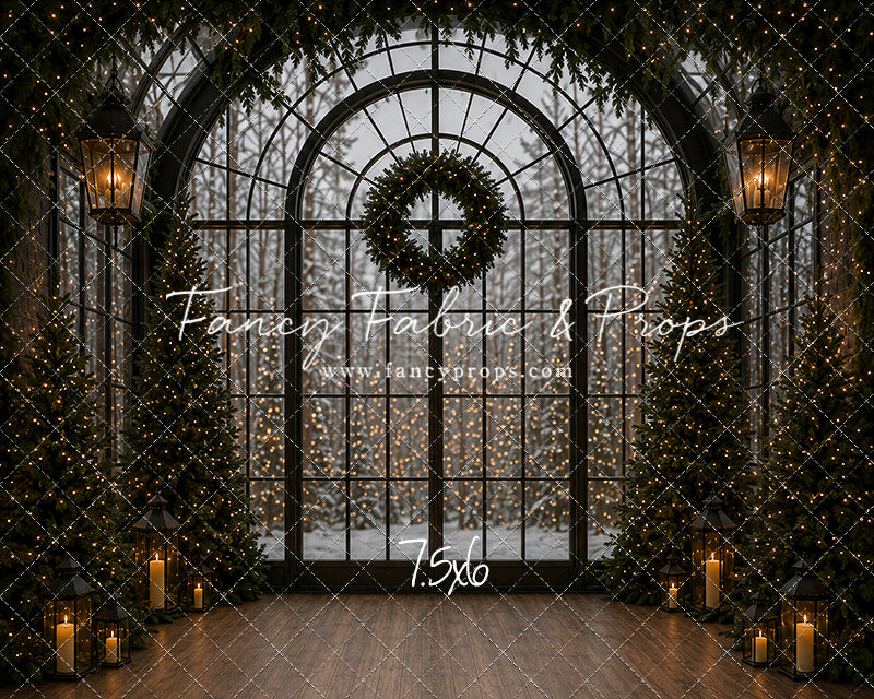 Evening Christmas Window - with Sweep Option