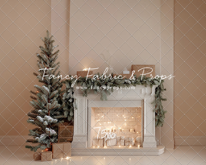 Evergreen & Ivory Mantle - With Sweep Option