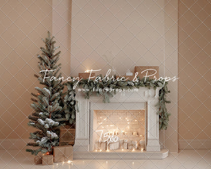 Evergreen & Ivory Mantle - With Sweep Option