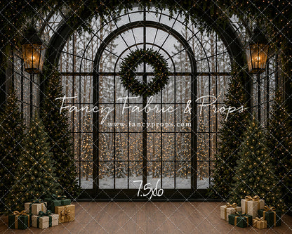 Moody Holiday Window View - with Sweep Option