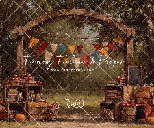 RTS Autumn Academy Lane - 72x60" Wrinkle-Free - Fold - 60% Off