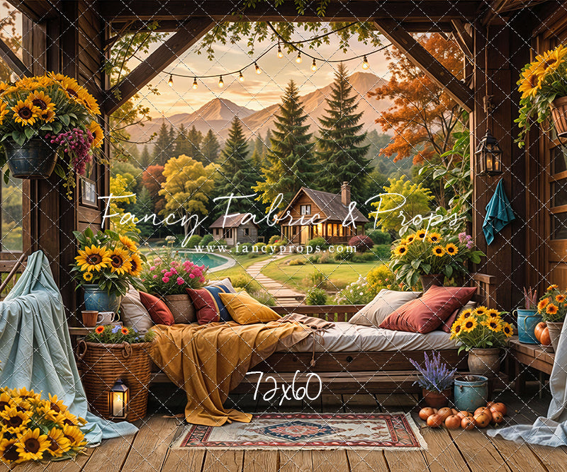 Autumn Sunflower Hideaway - With Sweep Option