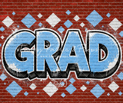 Baby Blue & White Grad - With Sweep Option
