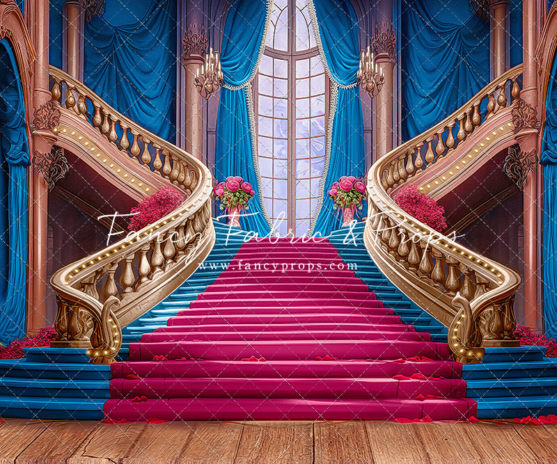 Ballroom Royal Staircase - Blue - With Sweep Option