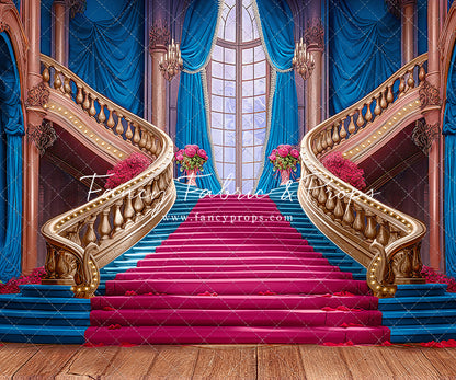 Ballroom Royal Staircase - Blue - With Sweep Option