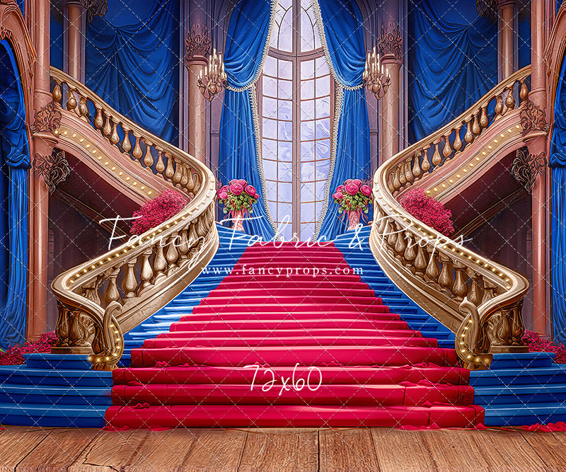 Ballroom Royal Staircase - Royal & Red - With Sweep Option
