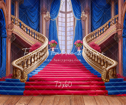 Ballroom Royal Staircase - Royal & Red - With Sweep Option