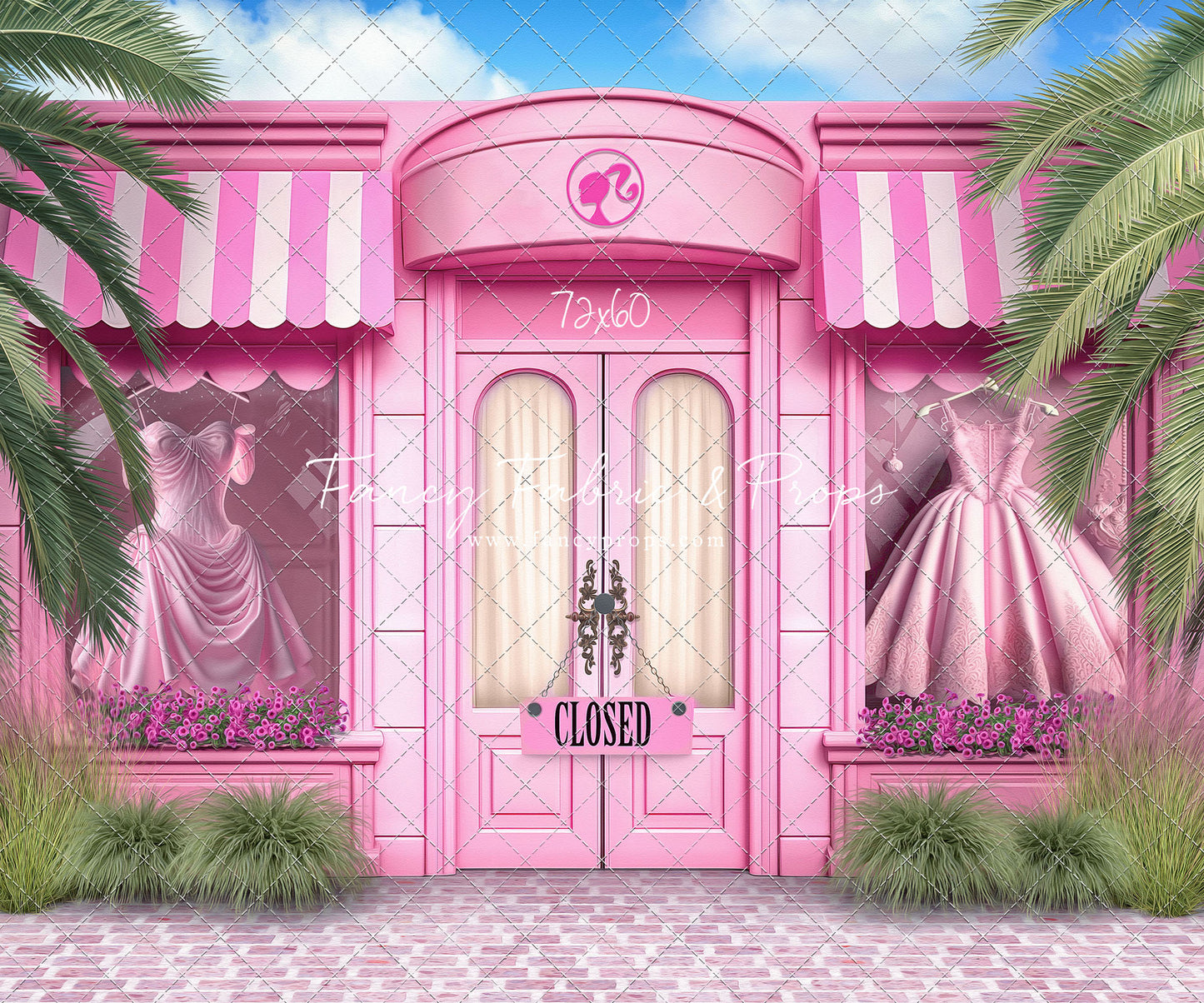 Barbie Boutique - With Pink Brick - With Sweep Option