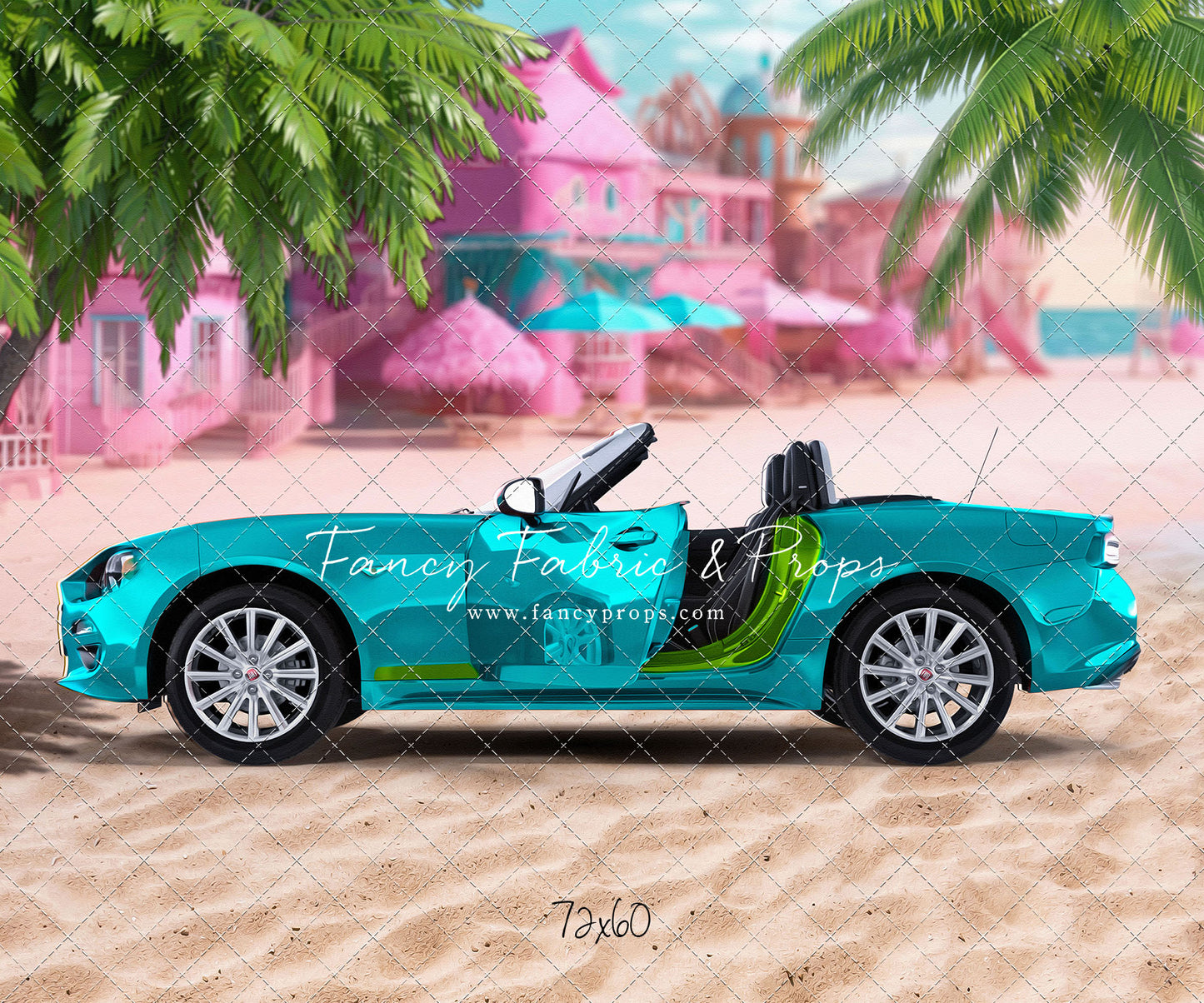 Beach Convertible -Teal Blue - With Sweep Option