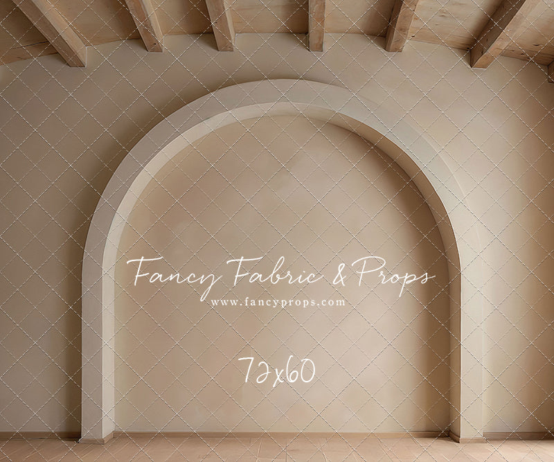 Beige Elegant Arch - Wood Floor - With Sweep Option