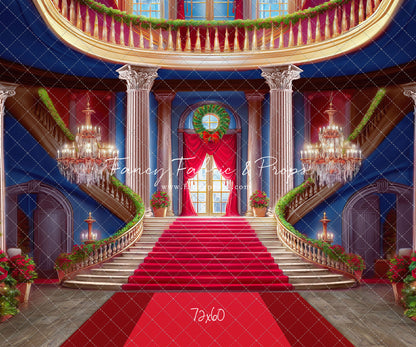Belle's Royal Staircase - Red Carpet - With Sweep Option