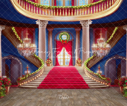 Belle's Royal Staircase -Wood Floor with Lights - With Sweep Option
