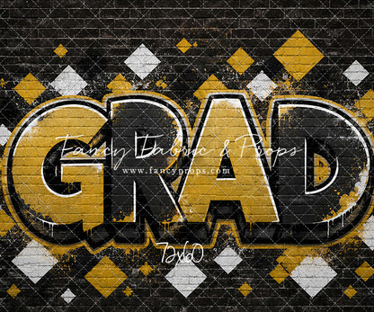 Black & Gold Grad - With Sweep Option
