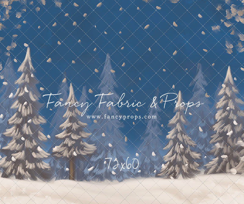 Blue Snowy Sky - with Sweep Option