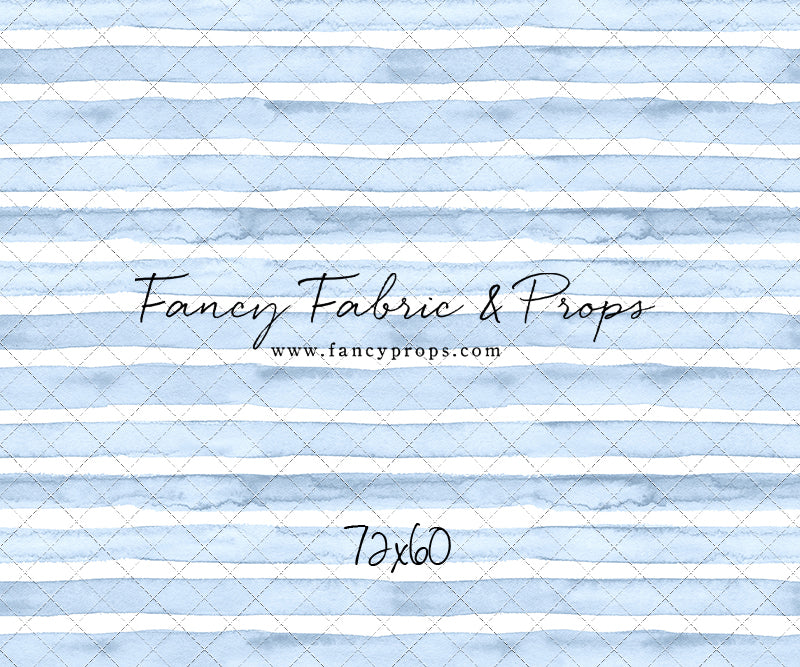 Blue Watercolor Stripes