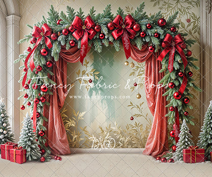 Bowtied Vintage Christmas - with Sweep Option