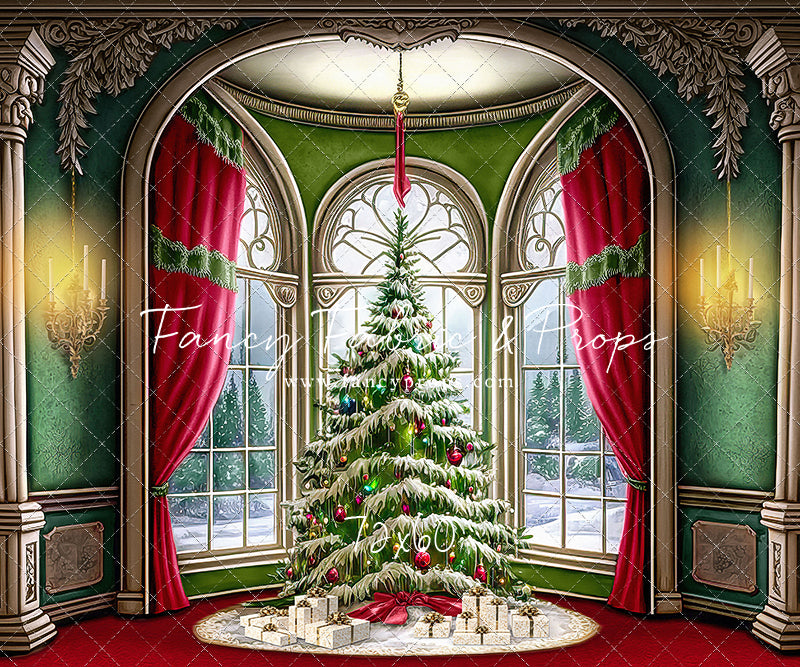 Cathedral Christmas - Red Carpet Option - with Sweep Option