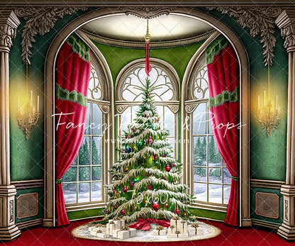 Cathedral Christmas - Red Carpet Option - with Sweep Option