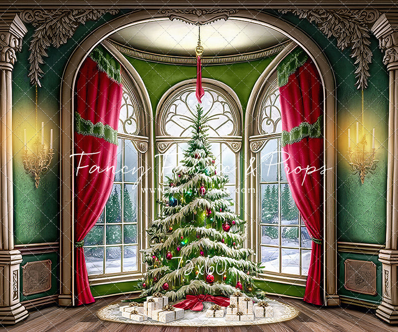 Cathedral Christmas - Wood Floor Option - with Sweep Option