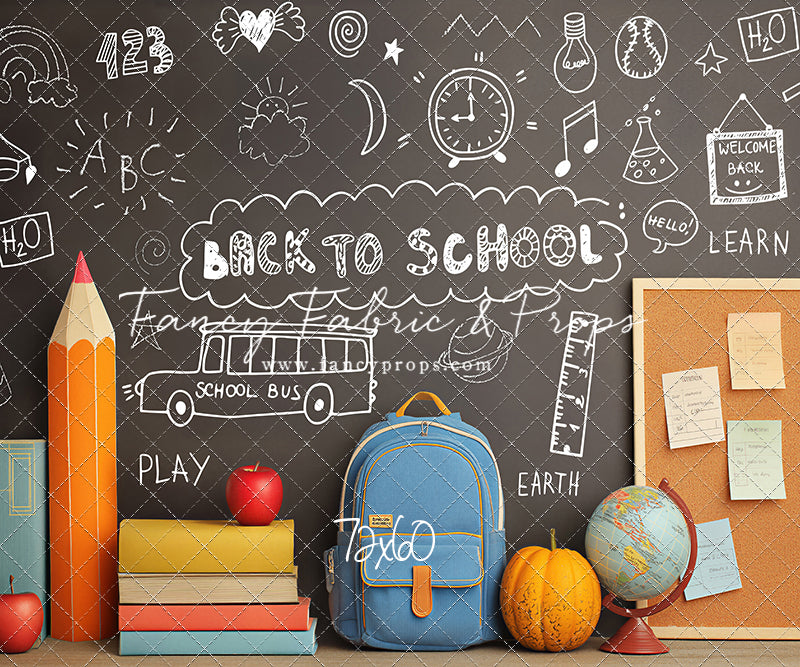 Chalkboard Classroom - With Sweep Option