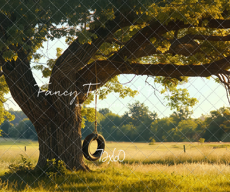 Childhood Tire Swing - with Sweep Option