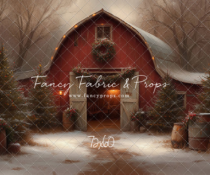 Christmas Barn Glow - with Sweep Option
